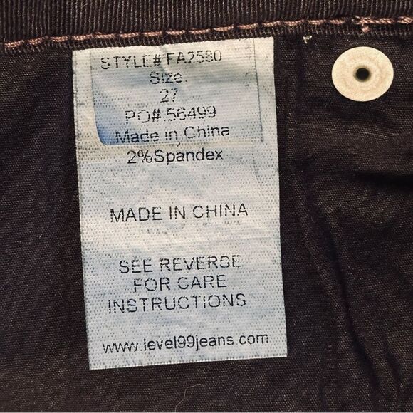 Level 99 Lily Skinny Straight Black Jeans Women’s Size 27 - Picture 10 of 10